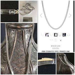 Stainless Steel Link chain necklace- Designer A.R.Z  - Top Quality!-